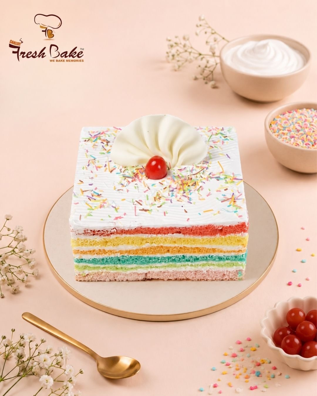 61 Rainbow Cake - Image 1